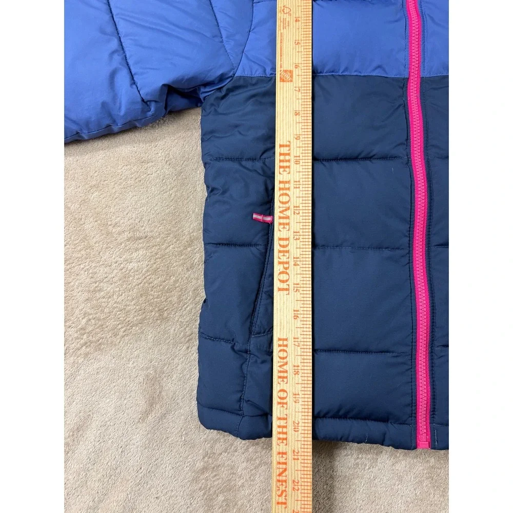 Columbia Omni-Heat Pike Lake Puffer Jacket‎ Youth Size S  Blue Pink Outgrown
